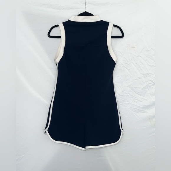 ZARA Navy Blue Retro Sport Jumpsuit | size M - Picture 3 of 4